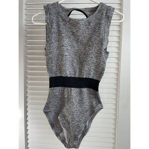 Free People Movement Open Back Yoga & Dance Leotard in Heather Gray Size M/L